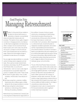 Managing Retrenchment