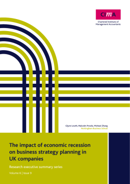 The impact of economic recession on business strategy
