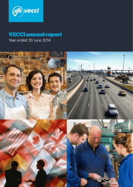 VECCI annual report - Victorian Chamber of Commerce and Industry