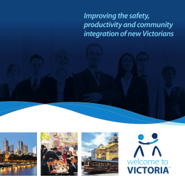 VECCI Welcome to Victoria Promotional Flyer.indd