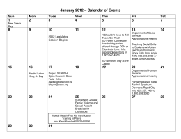 01/2012 Calendar