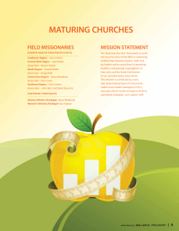 MATURING CHURCHES