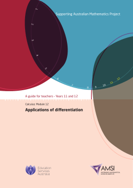 Applications of differentiation