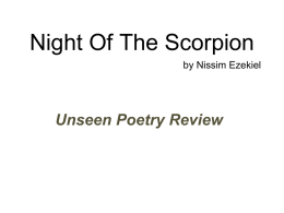 Night Of The Scorpion_Unseen Poetry Analysis