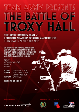 THE ARMY BOXING TEAM VS LONDON AMATEUR BOXING