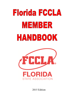 FCCLA Member Handbook June 2015