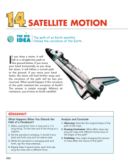 14 Satellite Motion - Van Buren Public Schools