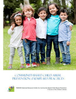 prevention: exemplary practices - Kansas Children`s Cabinet and