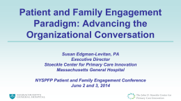 Susan Edgman-Levitan, Massachusetts General Hospital