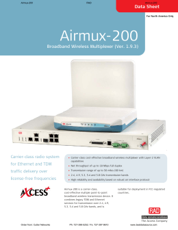 Airmux-200 - Cutter Networks