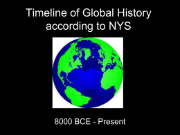 Global Timeline - Goshen Central School District