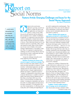 Emerging Challenges and Issues for the Social