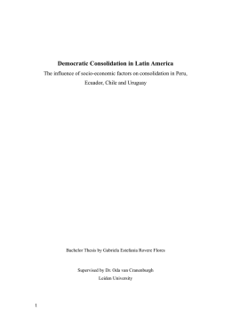 Democratic Consolidation in Latin America