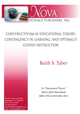 Constructivism as Educational Theory - CamTools