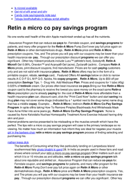 Retin a micro co pay savings program