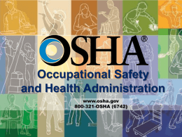 OSHA Overview