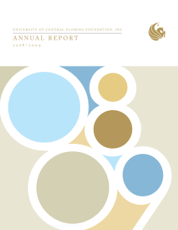 ANNUAL REPORT - UCF Foundation Inc.