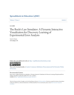 The Boyle`s Law Simulator: A Dynamic