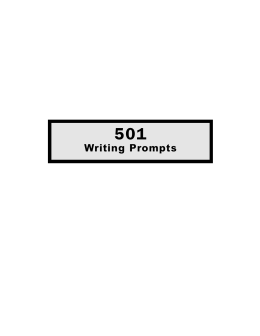 501 Writing Prompts - DePaul University College of Education