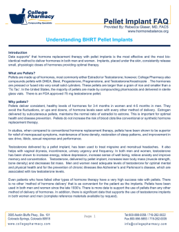 Understanding BHRT Pellet Implants