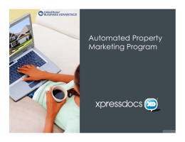 Automated Property Marketing Program