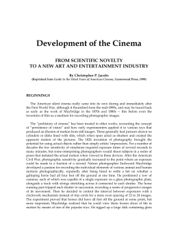 Development of the Cinema