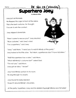 Superhero - Teacherpage