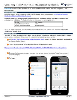 Connecting to the PeopleSoft Mobile Approvals Application