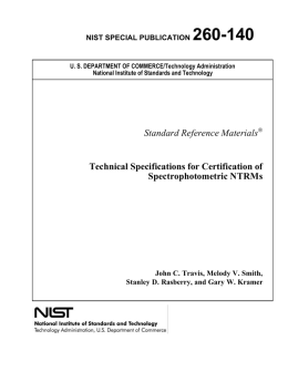 NIST Special Publication 260-140 - National Institute of Standards