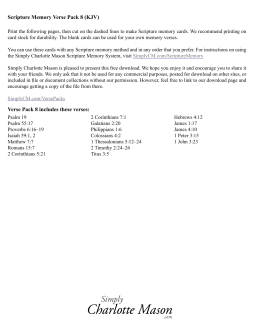 Scripture Memory Verse Pack 8 (KJV)