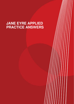 JANE EYRE APPLIED PRACTICE ANSWERS