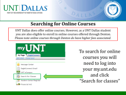 Searching for Online Courses