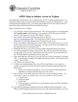 APRN Steps to Initiate Access to Typhon