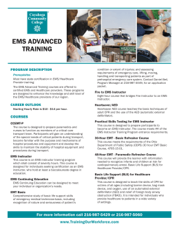 EMS Advanced Fact Sheet