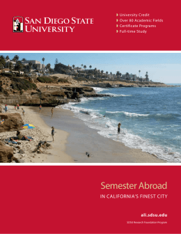ALI Semester at SDSU Brochure PDF