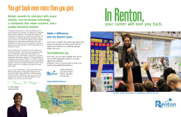than you give. - Renton School District