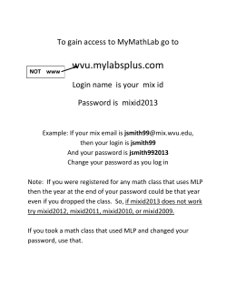 To gain access to MyMathLab go to