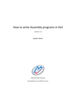 How to write Assembly programs in Keil