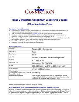 Texas Connection Consortium Leadership Council Officer