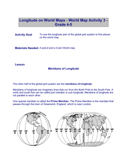 Longitude on World Maps - 1