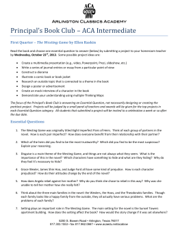 Principal`s Book Club – ACA Intermediate
