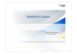 WebFOCUS Update - Information Builders