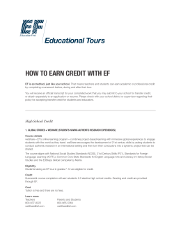 EF Credit Programs