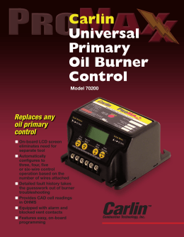 Carlin Universal Primary Oil Burner Control