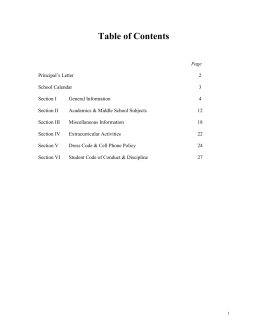 Table of Contents - Parent Site - Muscogee County School District