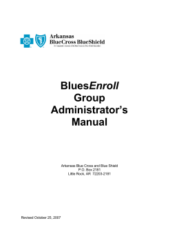 BluesEnroll Group Administrator`s Manual