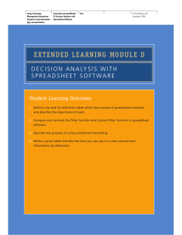 extended learning module d - McGraw Hill Learning Solutions