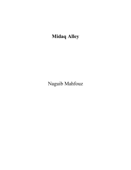 Midaq Alley Naguib Mahfouz