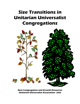 Size Transitions in UU Congregations update2