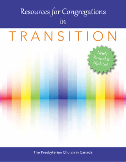 transition - The Presbyterian Church in Canada